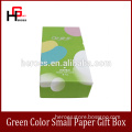 Trade Assurance Luxury Customized Packaging Green Color Small Paper Gift Box